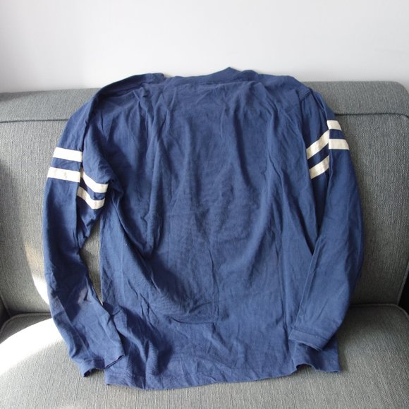 Roger Edwards Sport Quebec Nordiques Hockey Club Felt Embossed Long Sleeve Shirt - Picture 2 of 5